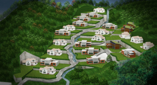 연인산 전원마을 조감도. <연인산 전원마을 제공>